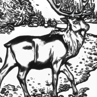 Same reverse, enlarged detail: The elk