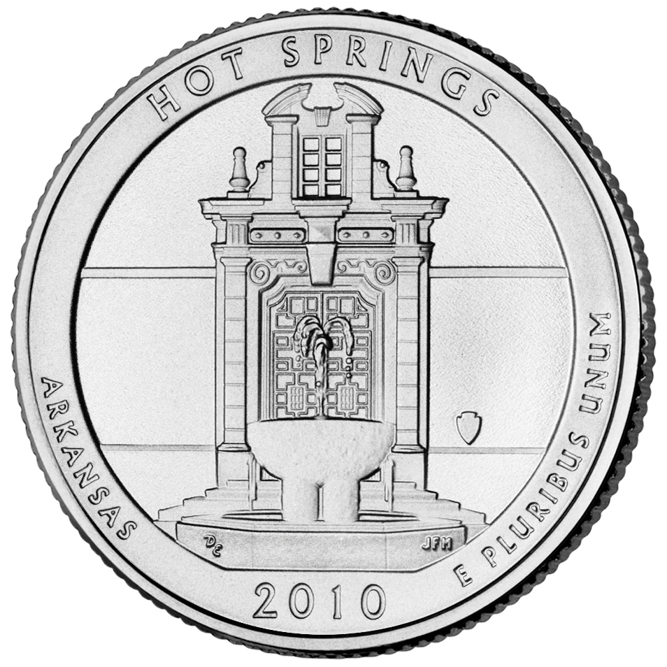 2010 Hot Springs circulating quarter reverse