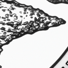 Same reverse, enlarged detail: The river bar