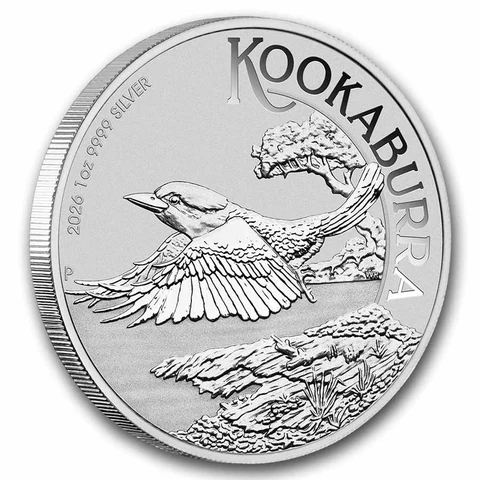 2026 Australian Silver Kookaburra 1 oz bullion coin reverse