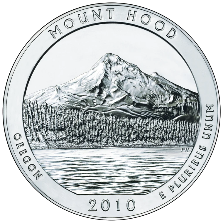 Same reverse, enlarged detail: The summit
