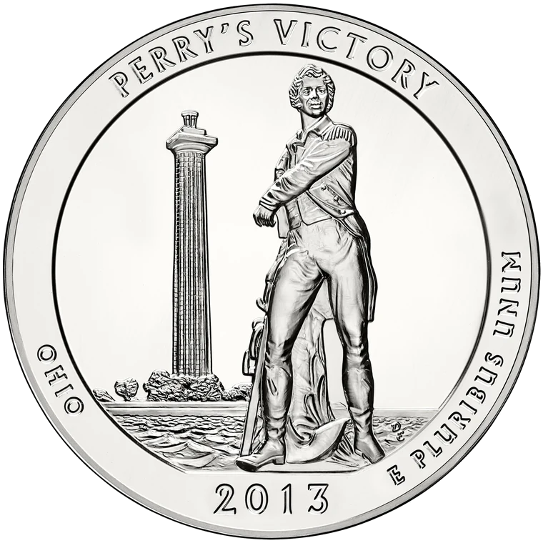 Same reverse, enlarged detail: The statue