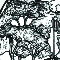 Same reverse, enlarged detail: The setting