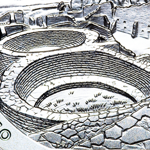 Same reverse, enlarged detail: The kivas