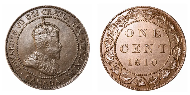 Edward VII One Cent (1902–1910) obverse