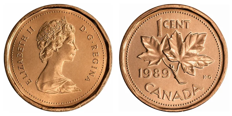 Elizabeth II One Cent (1965–1989) obverse