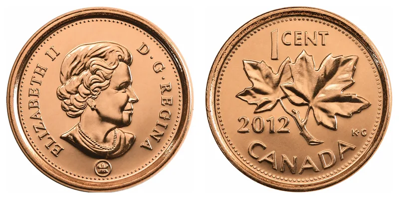 Small Cent: Maple Leaf Twig obverse