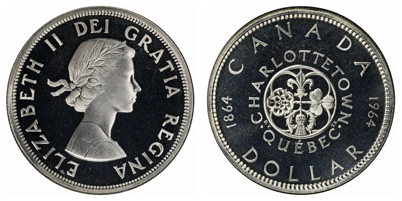 Elizabeth II One Dollar (1953–1964) obverse