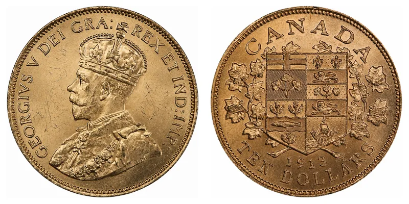 George V Ten Dollars obverse