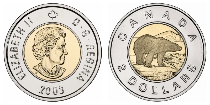 Polar Bear Two Dollars (Toonie) obverse