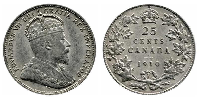 Edward VII Twenty-Five Cents (1902–1910) obverse