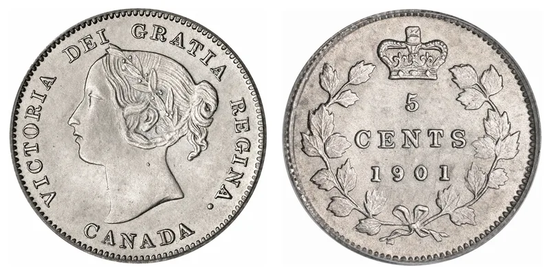 Silver Five Cents obverse