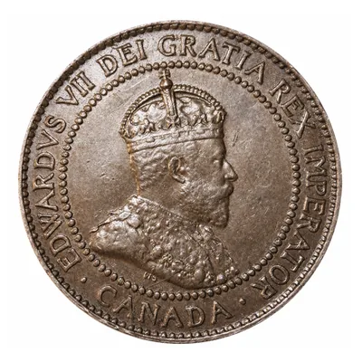 Edward VII One Cent (1902–1910) obverse