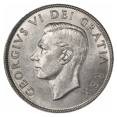 George VI One Dollar (1937–1952) obverse