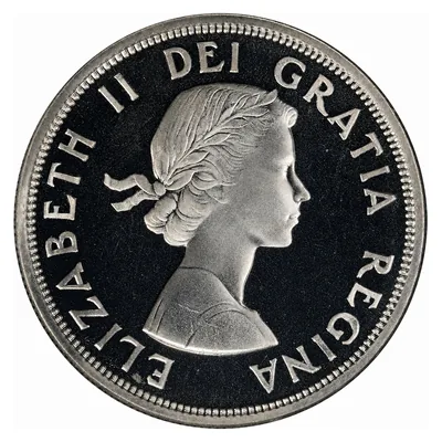 Elizabeth II One Dollar (1953–1964) obverse