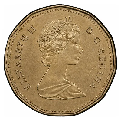 Elizabeth II One Dollar (1965–1989) obverse