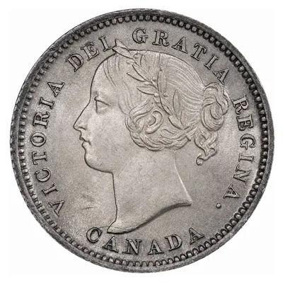 Victoria Ten Cents (1858–1901) obverse