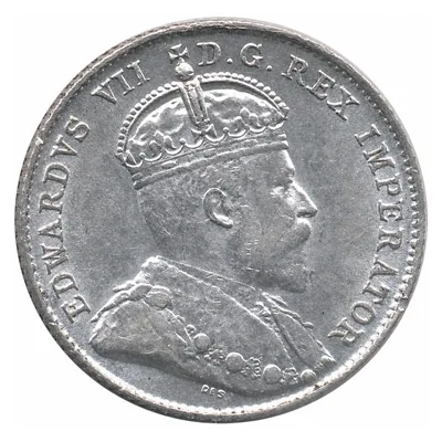 Edward VII Ten Cents (1902–1910) obverse