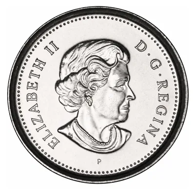 Elizabeth II Ten Cents (1990–2003) obverse