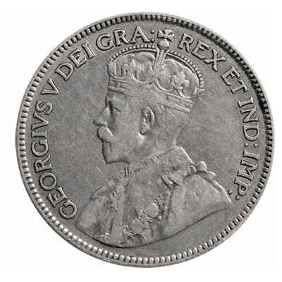 George V Twenty-Five Cents (1911–1921) obverse