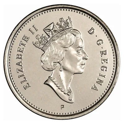 Elizabeth II Twenty-Five Cents (1990–2003) obverse