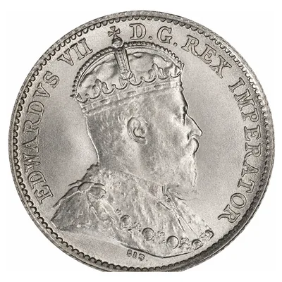 Edward VII Five Cents (1902–1910) obverse