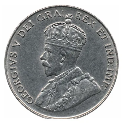 George V Five Cents (1922–1936) obverse