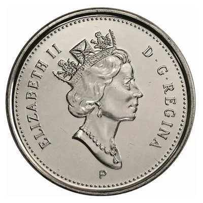 Elizabeth II Five Cents (1990–2003) obverse