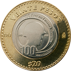 Centenario del Ejército Mexicano · reverse