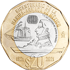 Bicentenario de la Marina-Armada de México · reverse