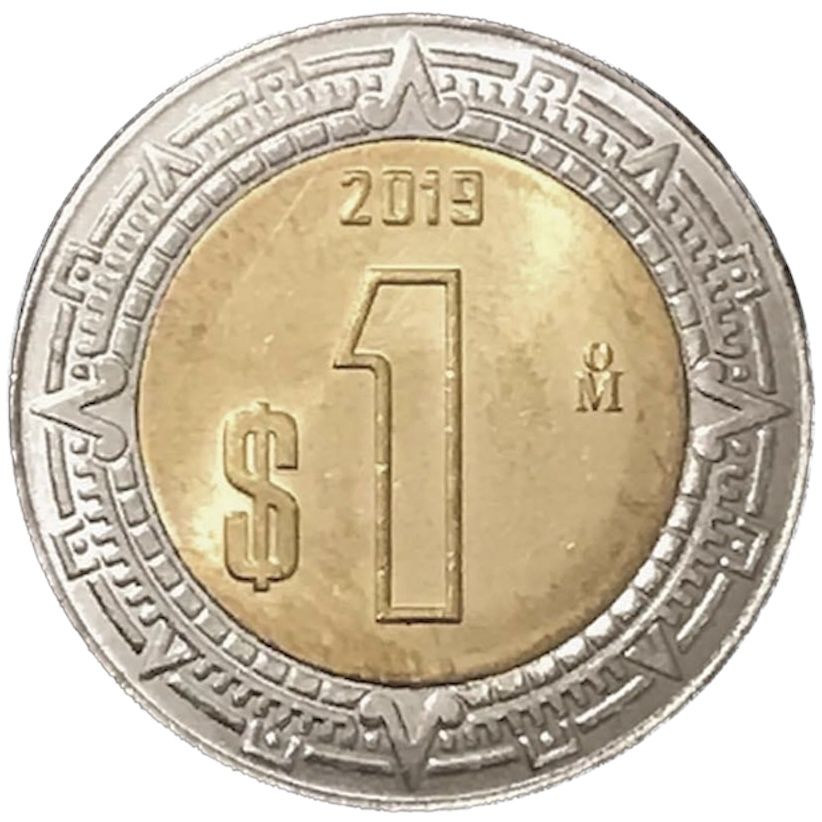 1 Peso reverse · C · 2019