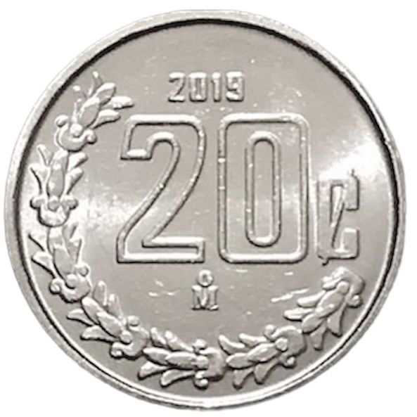 20 Centavos · D · 2019