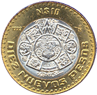 10 Pesos · Family B reverse design reference