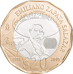 Centenario de la muerte del general Emiliano Zapata Salazar · reverse