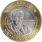 Vigésimo aniversario de la entrega del Premio Nobel de Literatura a Octavio Paz · reverse