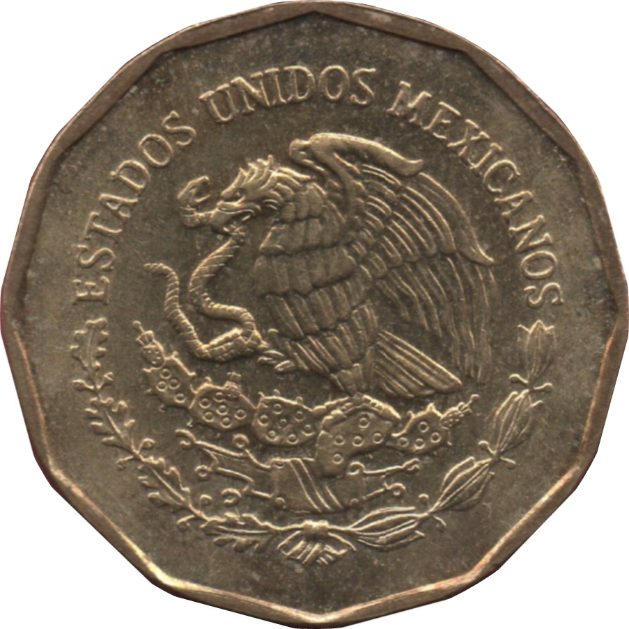 large 20 centavos · obverse · 2002