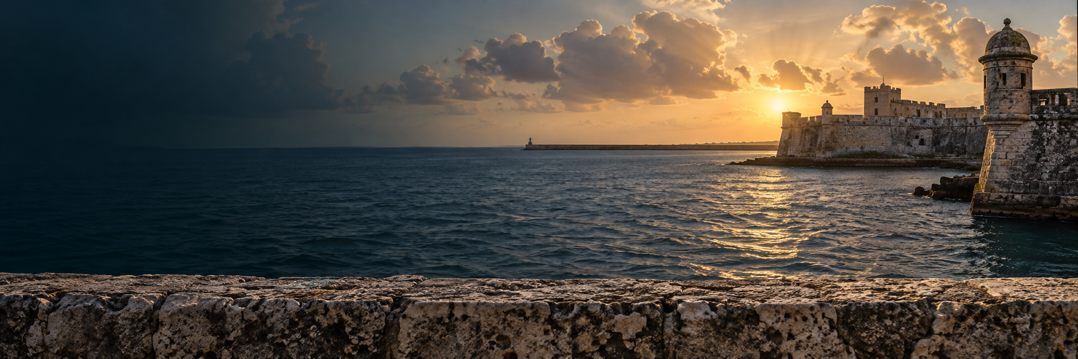 Harbour landscape artwork