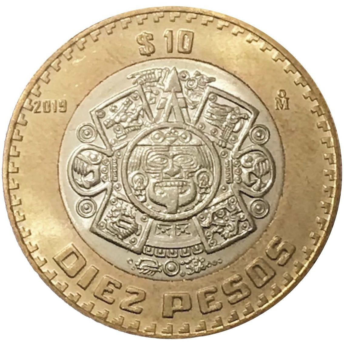 10 Pesos reverse · C · 2019