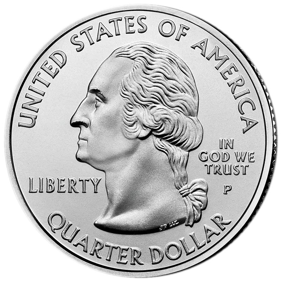 1999 50 State Quarter shared Washington obverse