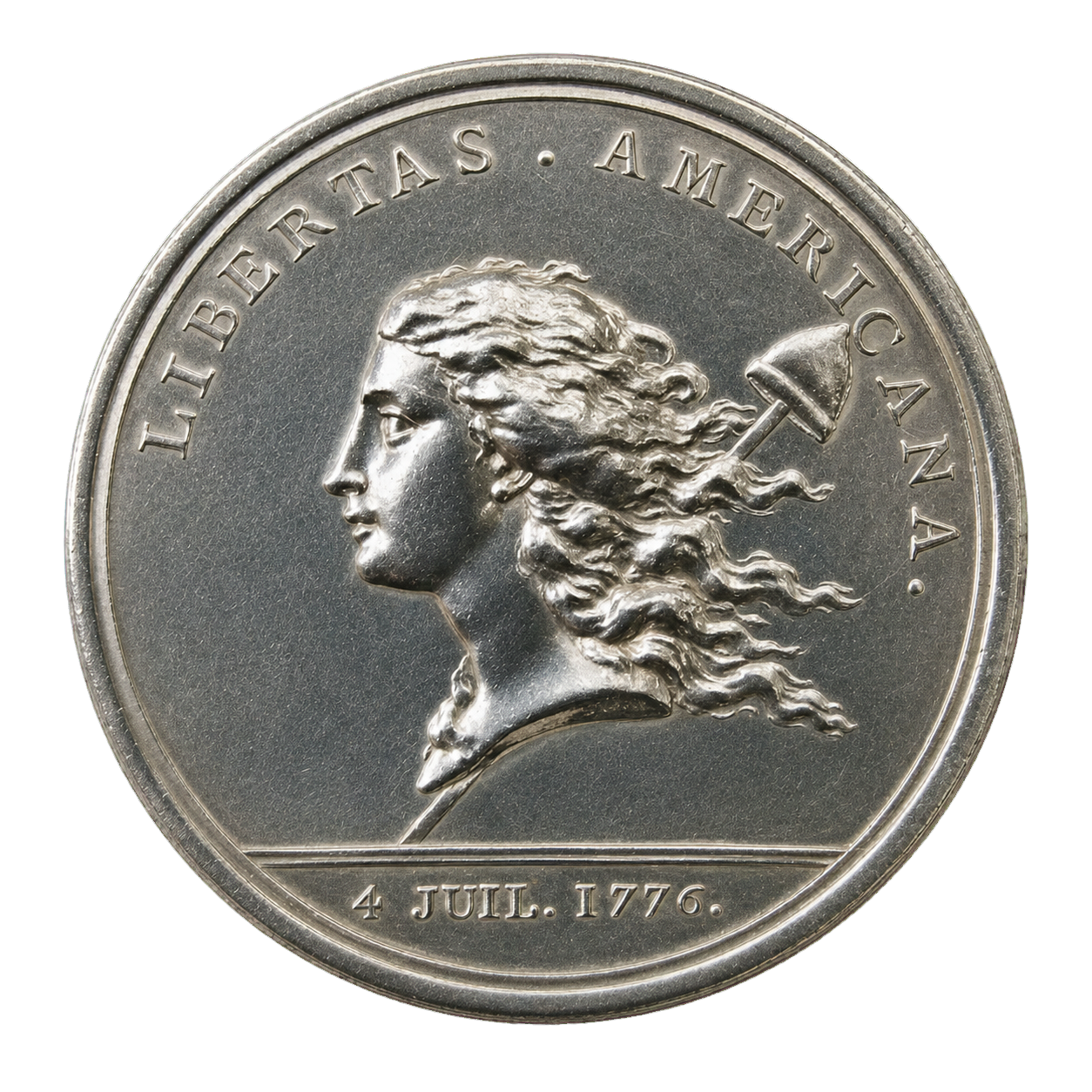 Libertas Americana silver medal reference pair obverse