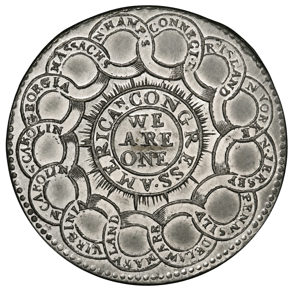 1776 Continental Currency reference pair reverse