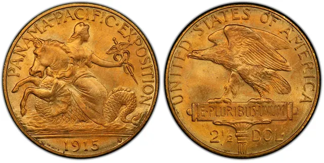 1915-S $2.50 Panama-Pacific obverse and reverse thumbnail