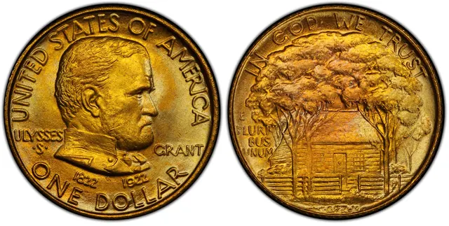 1922 G$1 Grant, No Star obverse and reverse thumbnail