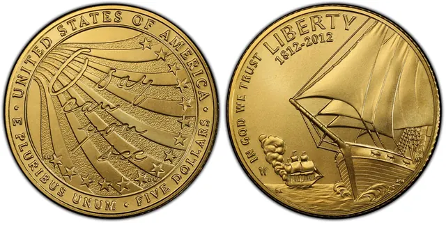 2012-W $5 Star-Spangled Banner obverse and reverse thumbnail