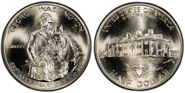 1982-D 50C Washington obverse and reverse thumbnail