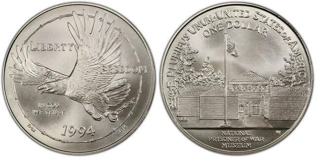 1994-W $1 P. O. W obverse and reverse thumbnail