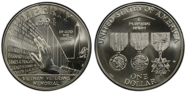 1994-W $1 Vietnam obverse and reverse thumbnail