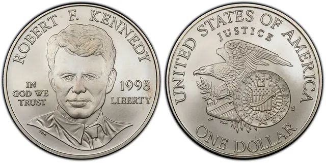 1998-S $1 RFK obverse and reverse thumbnail