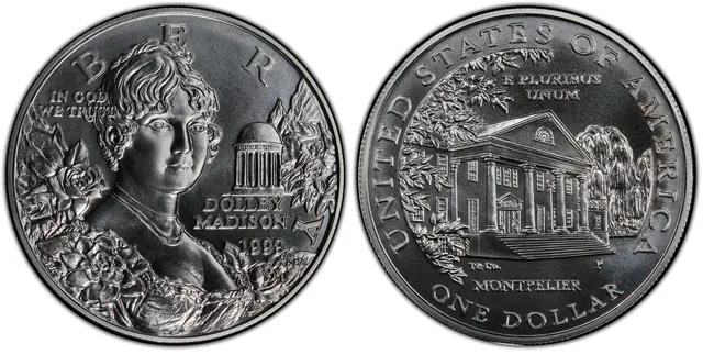 1999-P $1 Dolley Madison obverse and reverse thumbnail