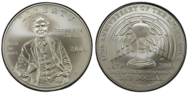 2004-P $1 Edison obverse and reverse thumbnail
